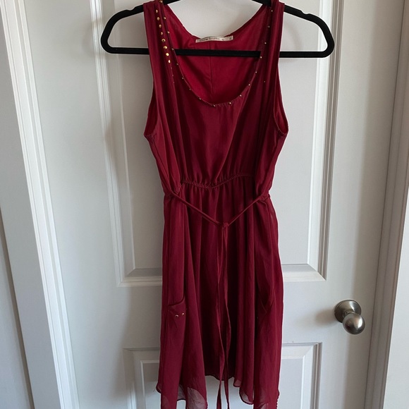 Womens red/maroon dress - size M/L - Picture 1 of 3